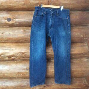 Levis 505 Blue Denim Mens Classic Jeans Size 38x30*